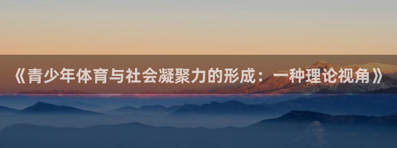 《青少年体育与社会凝聚力的形成：一种理论视角》
